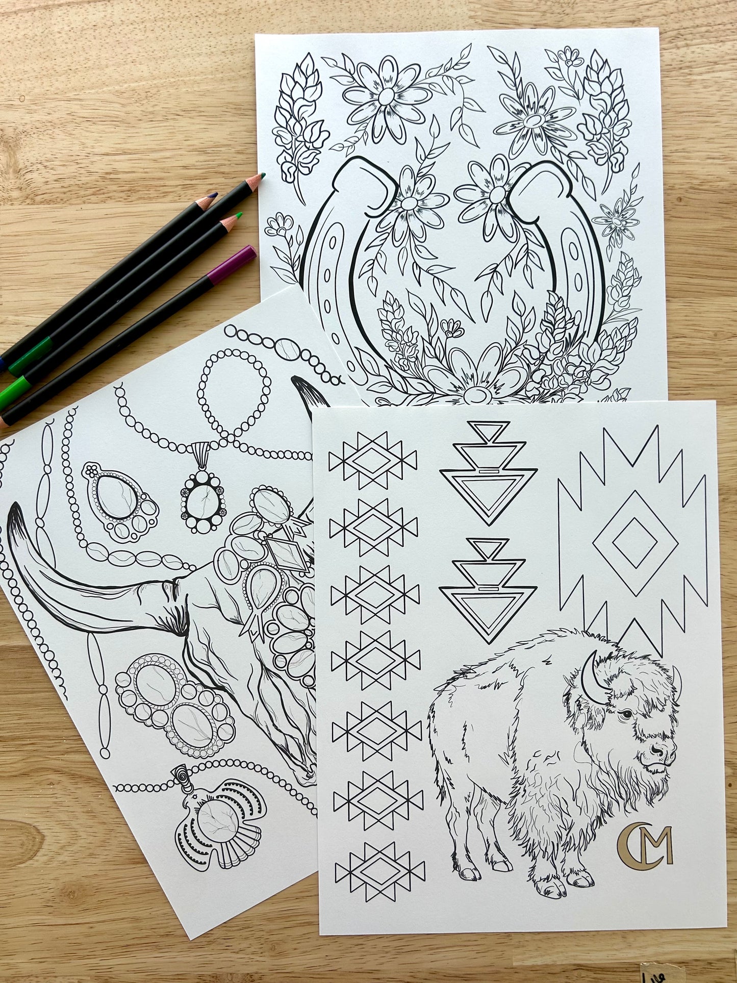 Echoes of the West Coloring Set