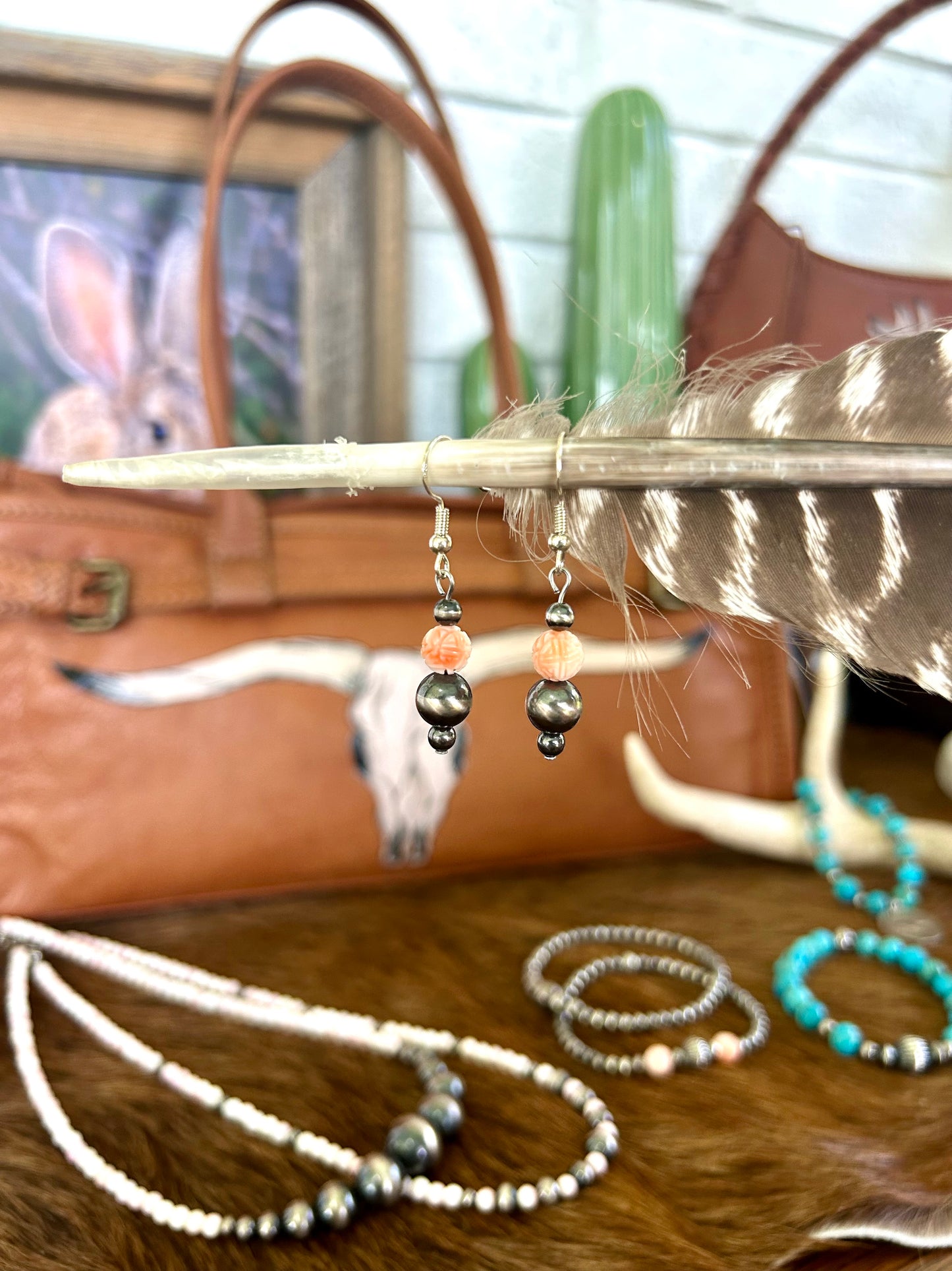 Vintage Conch Earrings