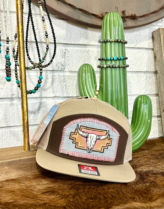 Saddle Ready Range Hats | Pink Skull Patch