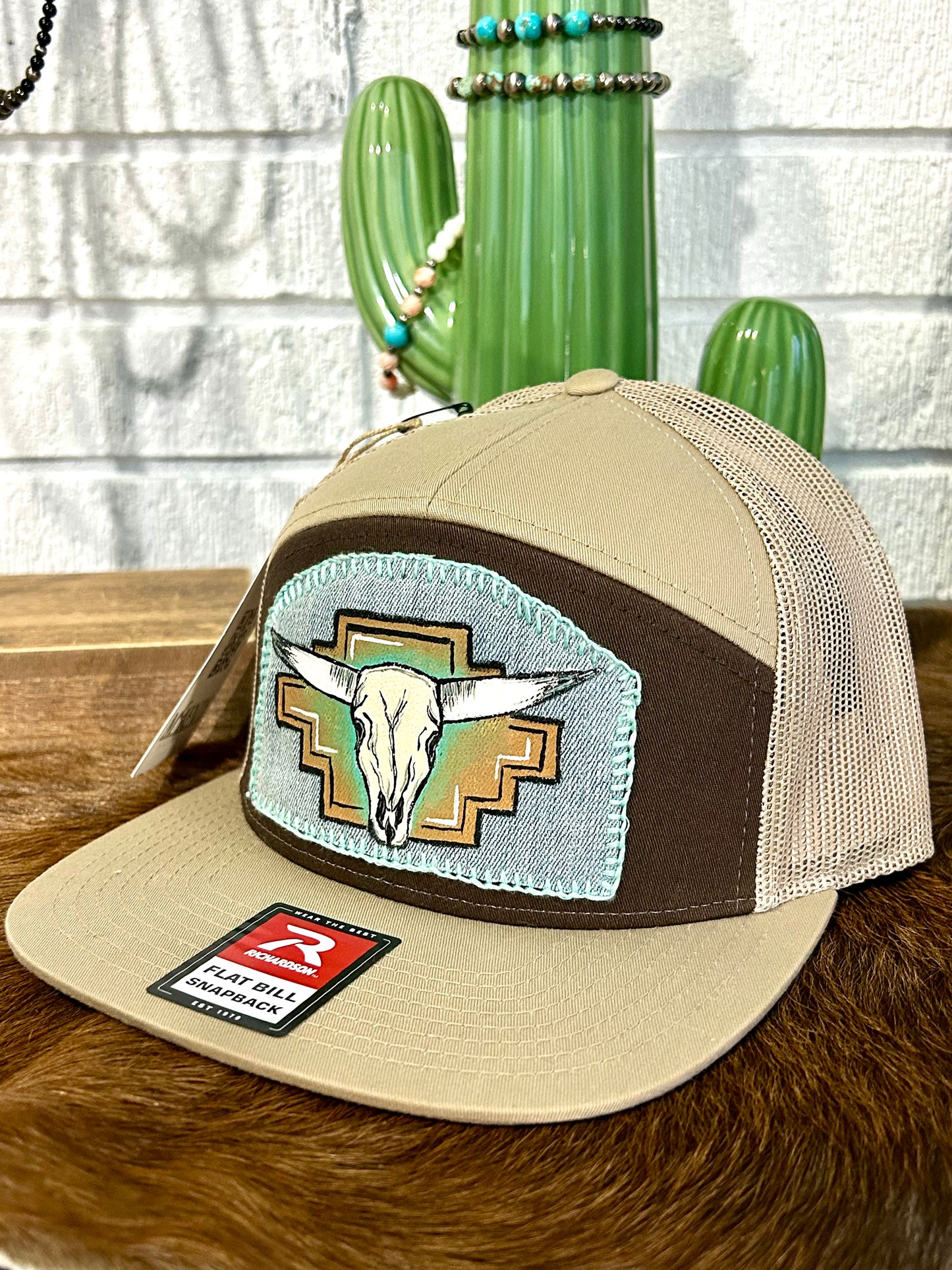 Saddle Ready Range Hats | Turquoise Skull