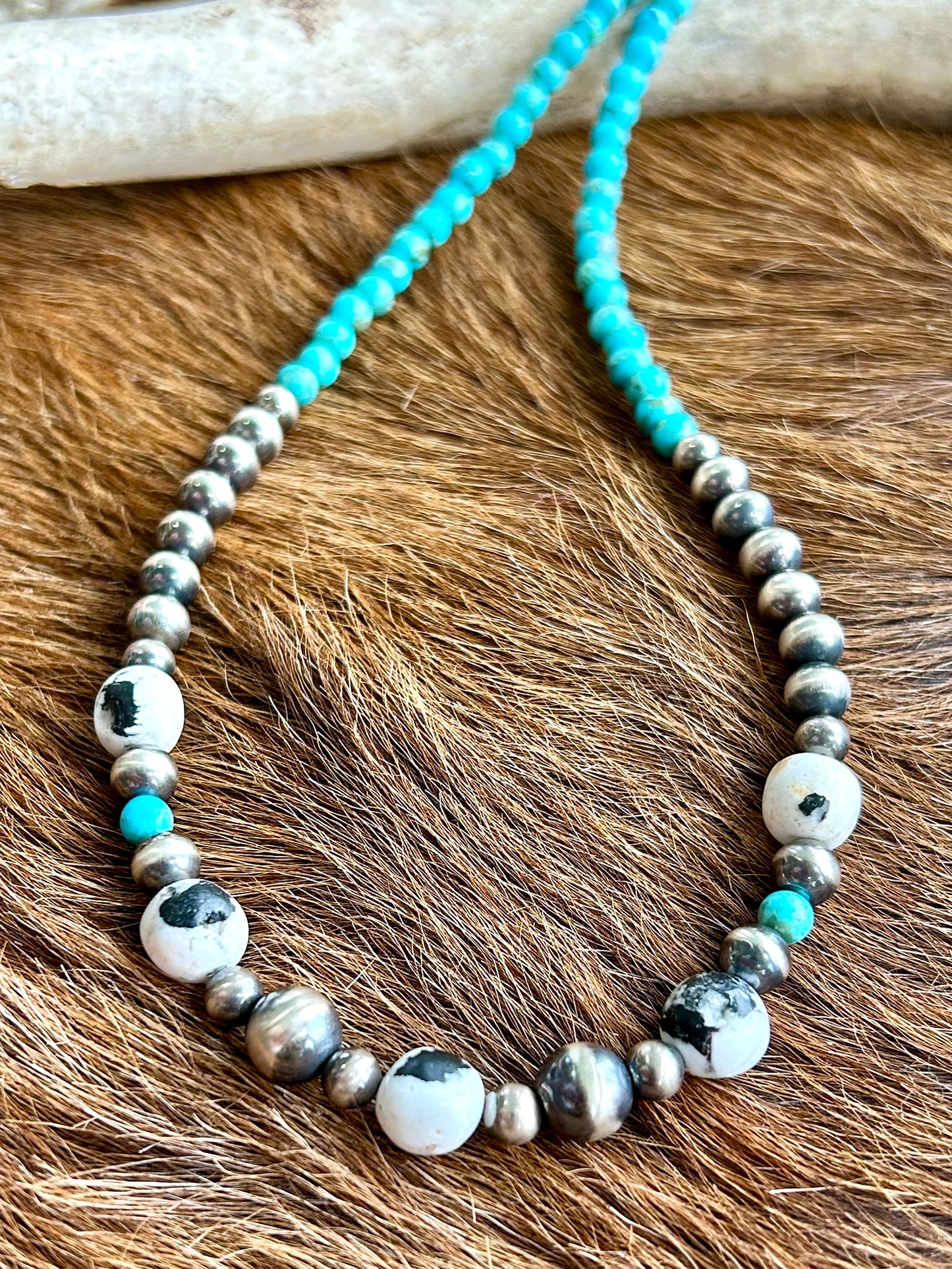 White Buffalo Sky Necklace