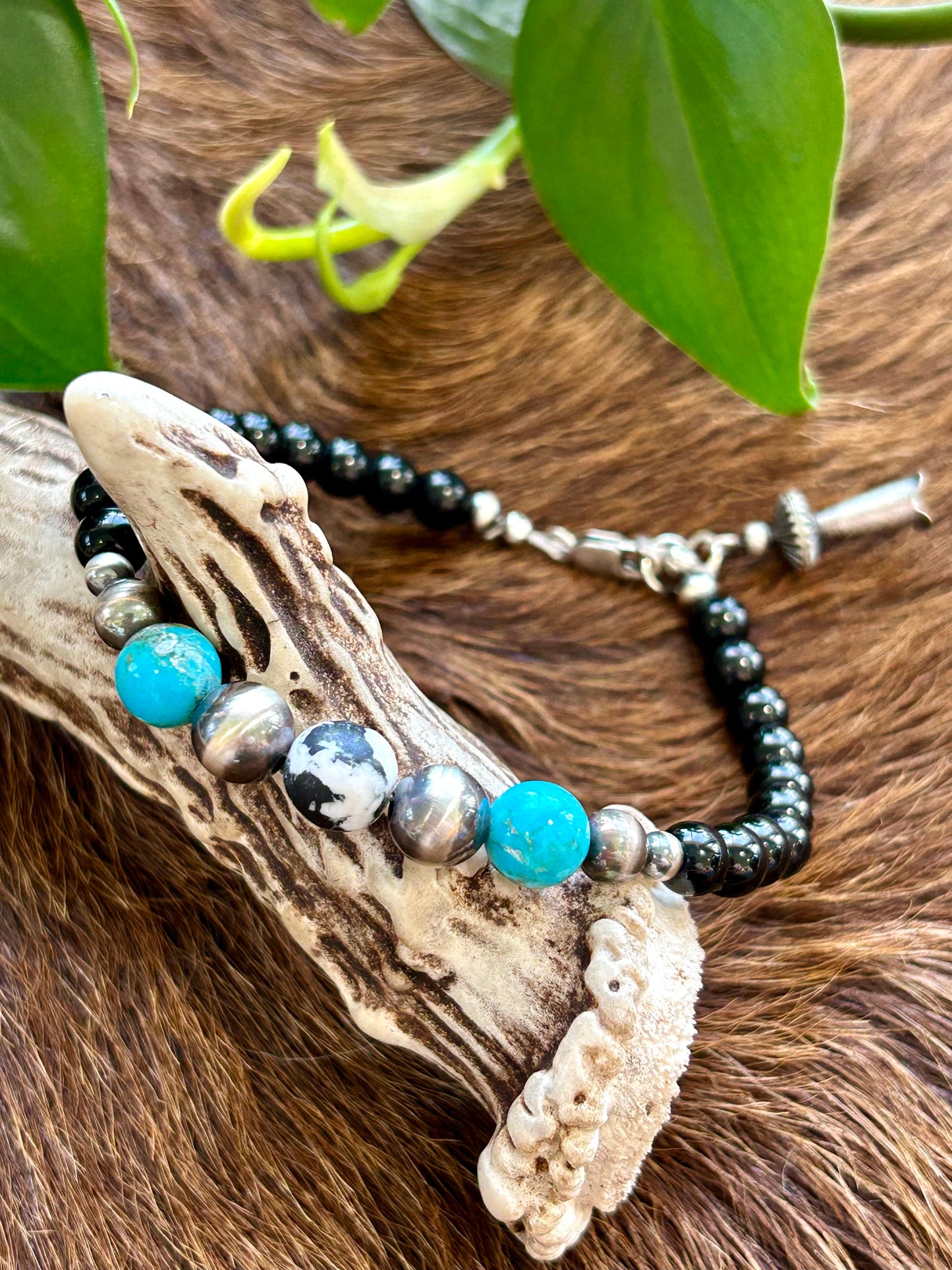 High Desert Squash Blossom Bracelet