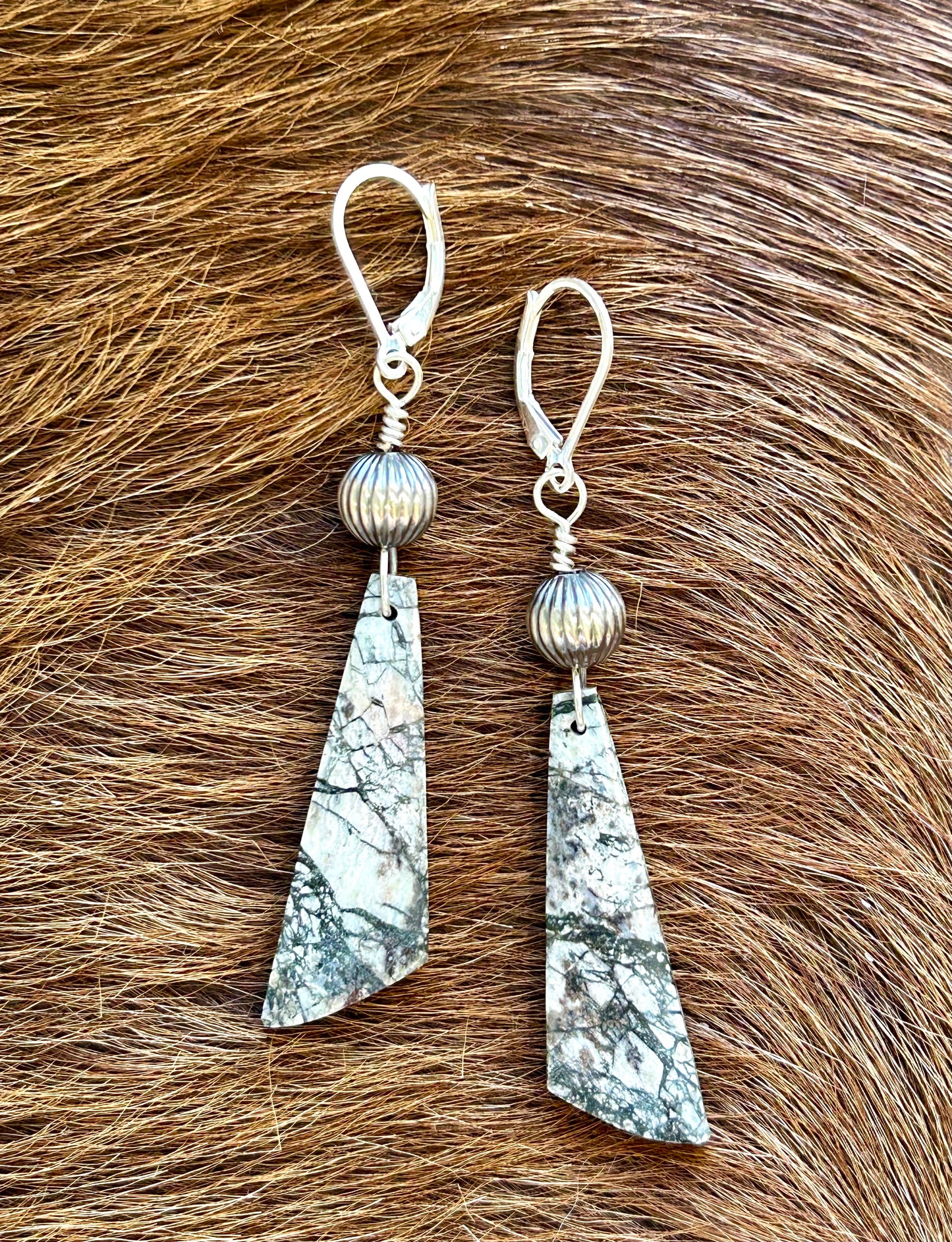 Dry Creek White Buffalo Drop Earrings
