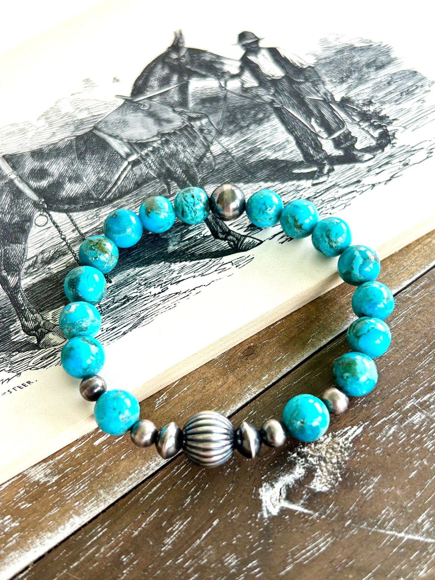 Kingman Turquoise Stretch Bracelet