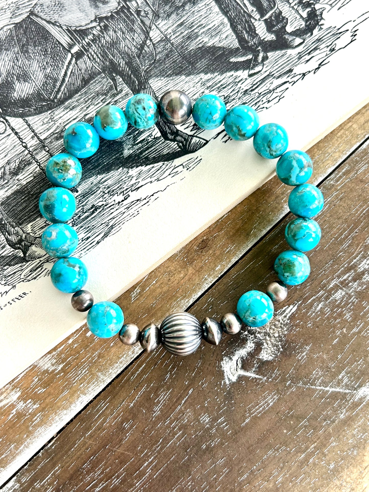 Kingman Turquoise Stretch Bracelet
