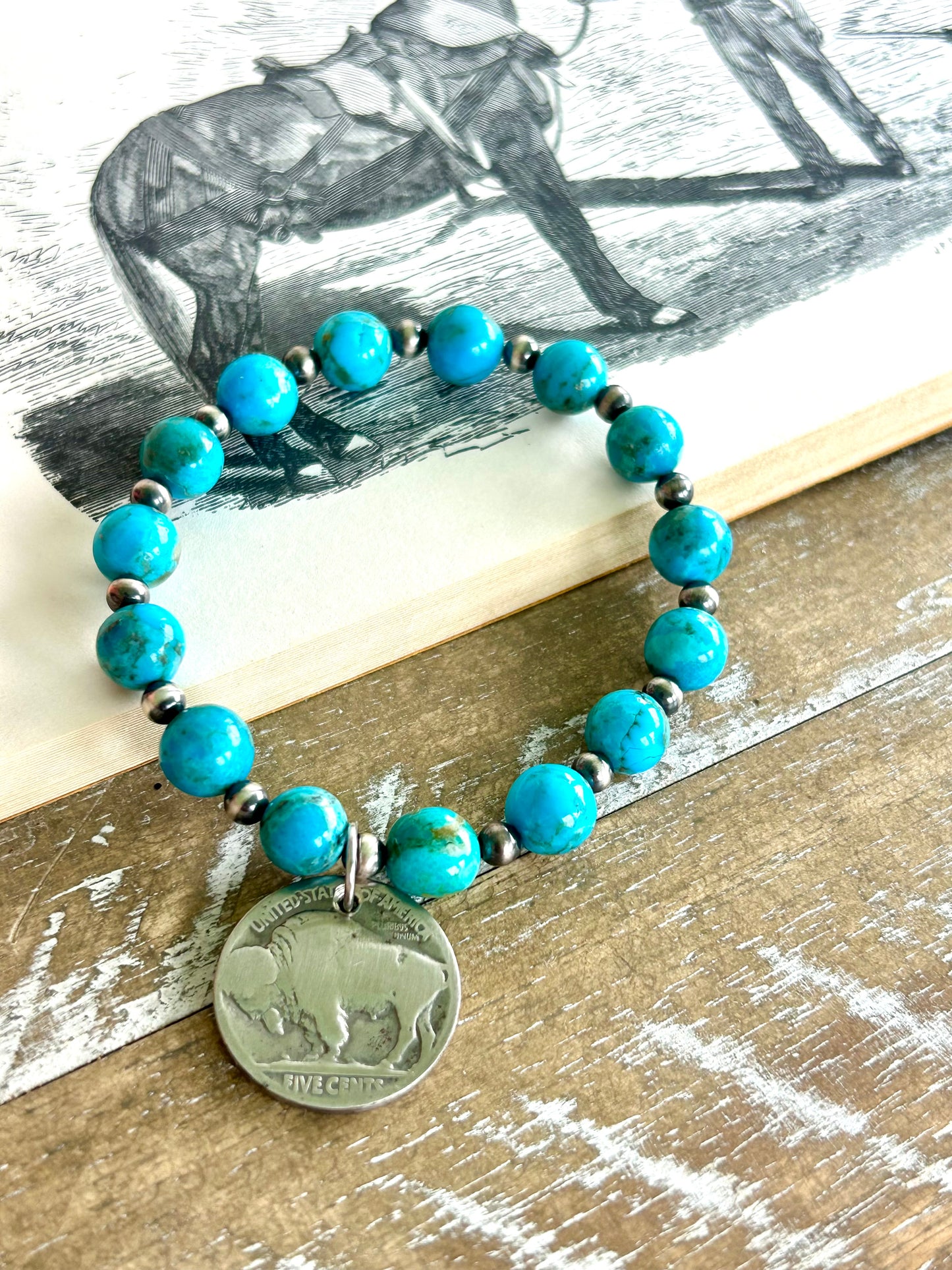 Kingman Buffalo Stretch Bracelet