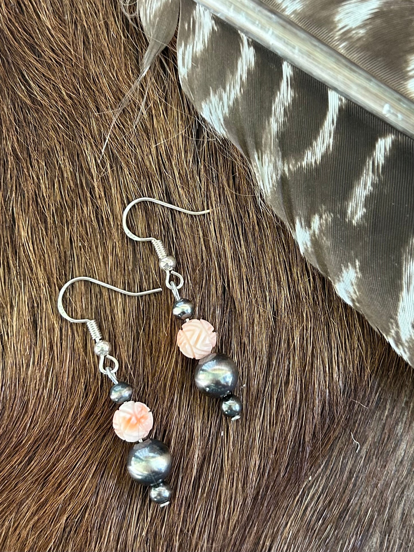 Vintage Conch Earrings