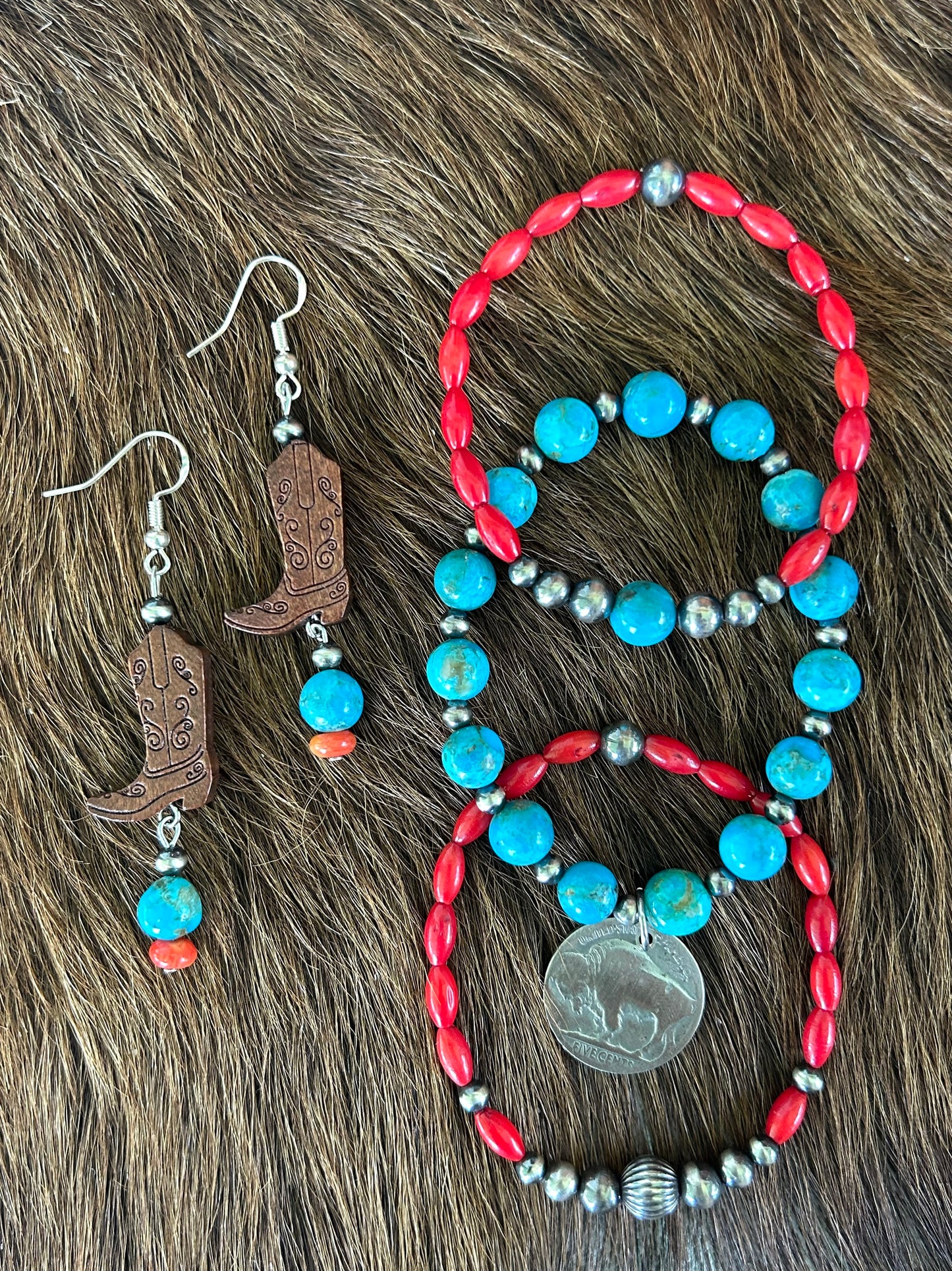 Desert Sunset Boot Earrings